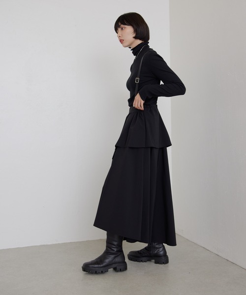 ear PAPILLONNER（イアパピヨネ）の「アシメフリルスカート【SUM1 STYLE(スミスタイル)】（スカート・レディース・ブルー/ブラック・FREE）」の14枚目の写真