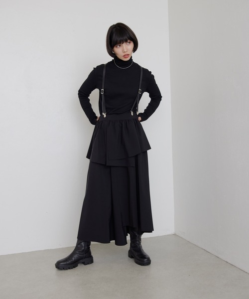 ear PAPILLONNER（イアパピヨネ）の「アシメフリルスカート【SUM1 STYLE(スミスタイル)】（スカート・レディース・ブルー/ブラック・FREE）」の17枚目の写真