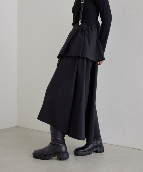 ear PAPILLONNER（イアパピヨネ）の「アシメフリルスカート【SUM1 STYLE(スミスタイル)】（スカート・レディース・ブルー/ブラック・FREE）」の10枚目の写真