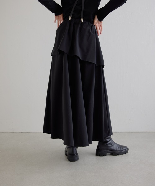 ear PAPILLONNER（イアパピヨネ）の「アシメフリルスカート【SUM1 STYLE(スミスタイル)】（スカート・レディース・ブルー/ブラック・FREE）」の11枚目の写真