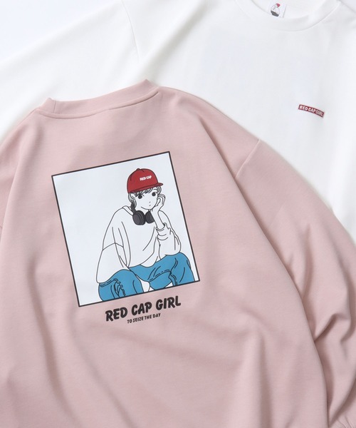 セール】2025AW新柄 Red Cap Girl Cardboard Knit Sweat shirts/レッド