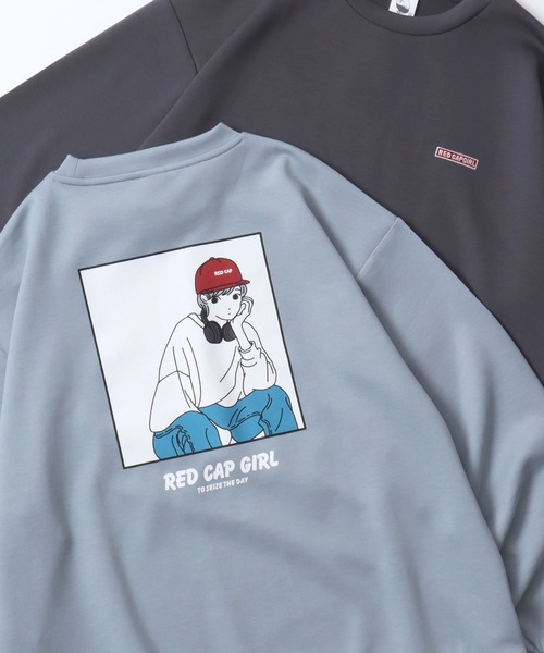 セール】2025AW新柄 Red Cap Girl Cardboard Knit Sweat shirts/レッド