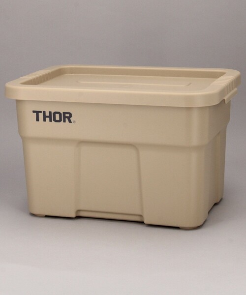 Detail（ディテール）の「Detail/ディテール LARGE TOTES LID 22L / ソー ラージトートウィズリッド 収納ボックス フタ付き 22L（収納グッズ・メンズ・ブラック/オリーブ/ライトグレー/キャメル/オレンジ・ONE SIZE）」の4枚目の写真