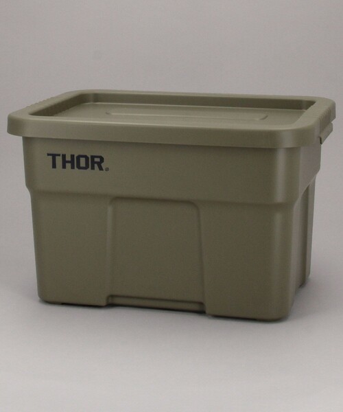 Detail（ディテール）の「Detail/ディテール LARGE TOTES LID 22L / ソー ラージトートウィズリッド 収納ボックス フタ付き 22L（収納グッズ・メンズ・ブラック/オリーブ/ライトグレー/キャメル/オレンジ・ONE SIZE）」の3枚目の写真