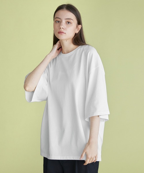 molk】ルーズシルエットベーシックコットンTシャツ（Tシャツ