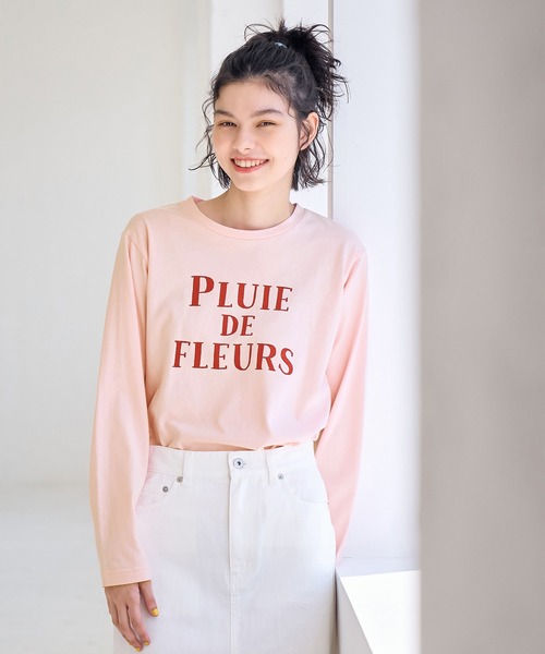 ROPE' PICNIC（ロペピクニック）の「CALINE×ROPE' PICNIC/メッセージロゴアソートロンT（Tシャツ/カットソー・レディース・ホワイト/ネイビー/ピンク・38）」の20枚目の写真
