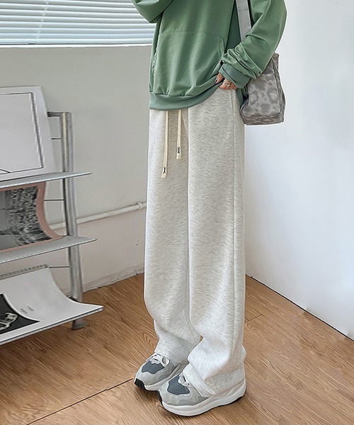 Miniministore（ミニミニストア）の「スウェットパンツ レディース 韓国風（スウェットパンツ・レディース・ブラック/チャコールグレー/ライトグレー/ホワイト/グリーン・XL/M/2XL/L/S）」の2枚目の写真