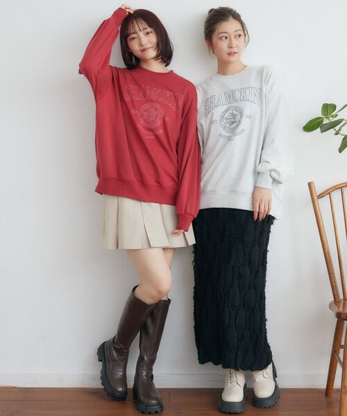 RETRO GIRL（レトロガール）の「ステッチ刺繍トレーナー