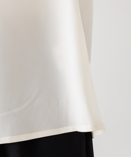 abahouse mavie(アバハウスマヴィ)の「ジョーゼットフリルブラウス/セミオケ(シャツ/ブラウス・レディース・ダークネイビー/オフホワイト/ホワイト・フリー)」の18枚目の写真