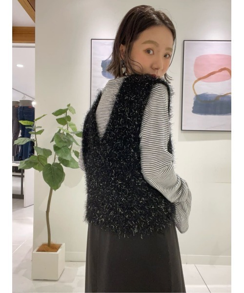 Remal】ラメニットビスチェ（ベスト）｜Right-on（ライトオン