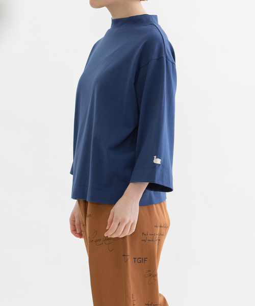 USコットンボトルネック7分袖（Tシャツ/カットソー）｜nop de nod