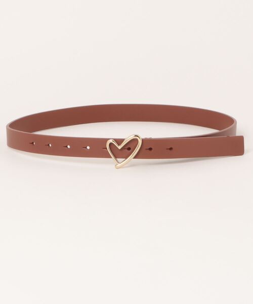 DouDou（ドゥドゥ）の「ハートバックルレザーベルト（ベルト・レディース・ブラウン/ブラック・FREE）」の12枚目の写真