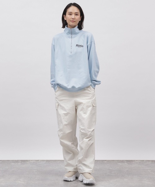 LAKOLE(ラコレ)の「ロゴハーフジッププルオーバー / 106409(スウェット・レディース・ライトブルー/オートミール/グレー/ネイビー・SMALL/MEDIUM)」の13枚目の写真