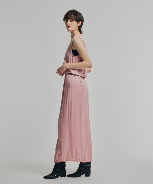 NOISE MAKER(ノイズメーカー)の「ベンベルグサテンVネックプルオーバー【Made in Japan】(Tシャツ/カットソー・レディース・ブラック/グレー/ピンク・FREE)」の11枚目の写真