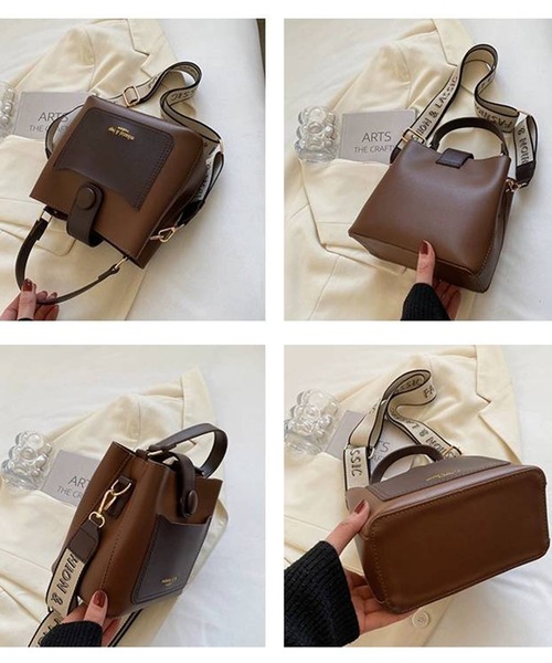 pumpkin port(パンプキンポート)の「ロゴショルダーベルト スクエアショルダーBAG(ショルダーバッグ・レディース・ベージュ/ブラック/ブラウン・FREE)」の16枚目の写真
