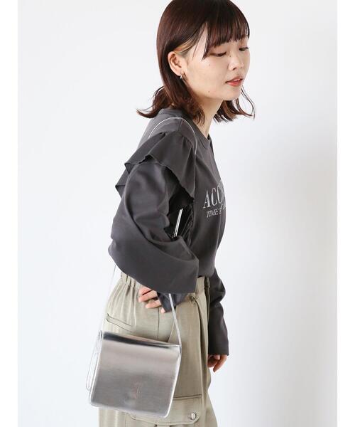 ehka sopo(エヘカソポ)の「メタリックミニショルダーバッグ(ハンドバッグ・レディース・ブラック/ブルー/シルバー・F)」の9枚目の写真