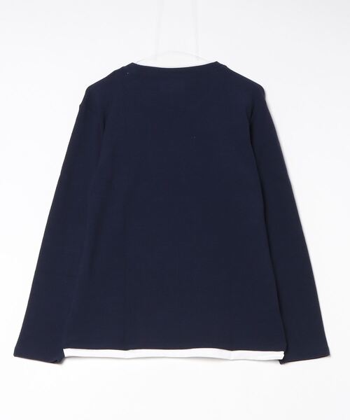 NAVY(ネイビー)の「NAVY フェイクレイヤードクルーネック長袖Tシャツ(Tシャツ/カットソー・メンズ・ネイビー/グレー/オートミール・M/S/XL/L)」の10枚目の写真