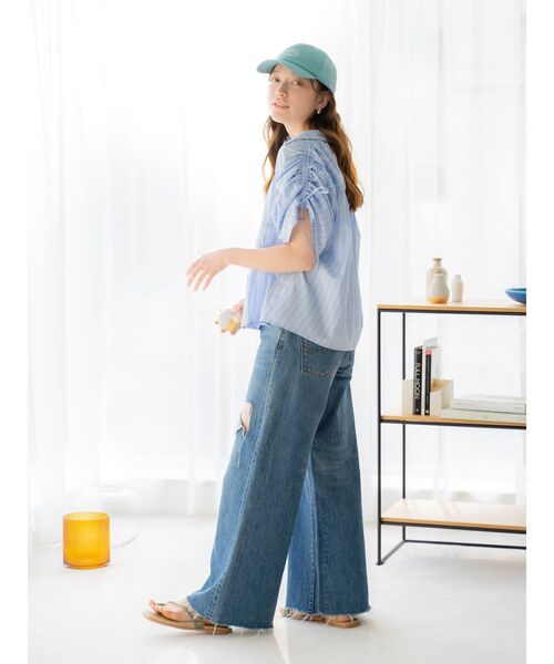 Ungrid（アングリッド）の「カラーロゴキャンバスキャップ（キャップ・レディース・グリーン/ブルー/チャコールグレー/オフホワイト・FREE）」の12枚目の写真