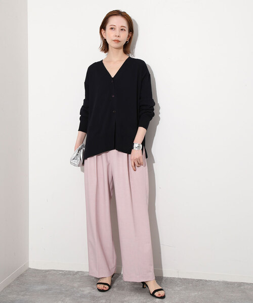 SLOBE IENA（スローブイエナ）の「PL/R/Lトロタックストレートパンツ（その他パンツ・レディース・グレー/ピンク・36/38）」の10枚目の写真