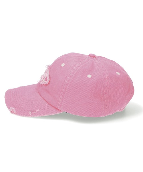 X-girl（エックスガール）の「DISTRESSED 6PANEL CAP（キャップ・レディース・ピンク/チャコール・ONE SIZE）」の16枚目の写真