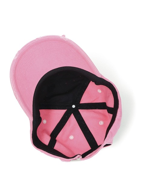 X-girl（エックスガール）の「DISTRESSED 6PANEL CAP（キャップ・レディース・ピンク/チャコール・ONE SIZE）」の20枚目の写真