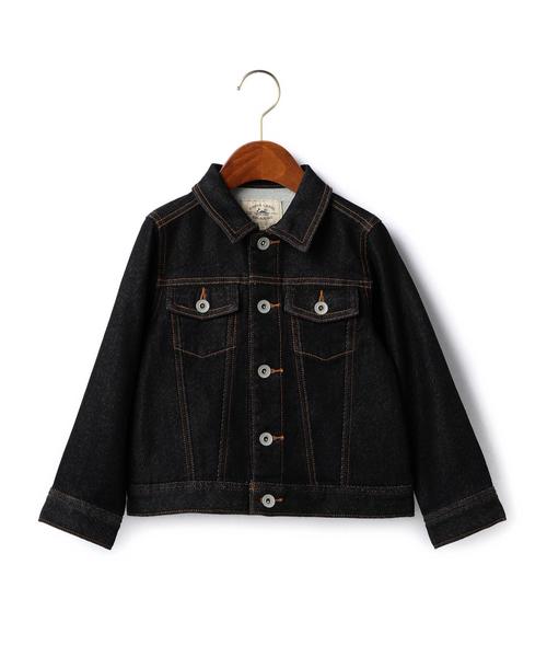green label relaxing(グリーンレーベルリラクシング)の「ドビーデニムジャケット◆(デニムジャケット・キッズ・ネイビー・115/105/135/95/125)」の3枚目の写真