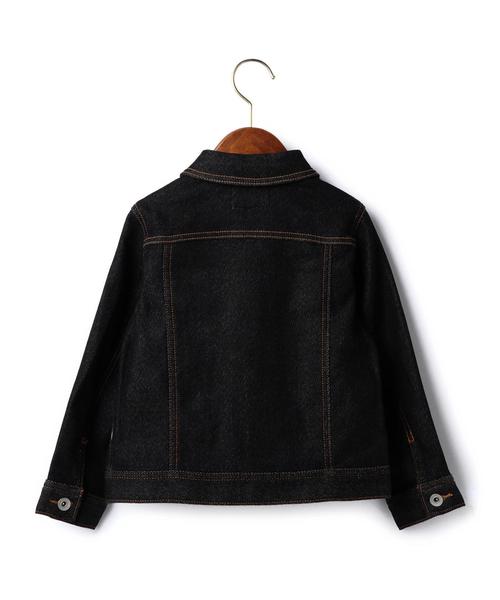 green label relaxing(グリーンレーベルリラクシング)の「ドビーデニムジャケット◆(デニムジャケット・キッズ・ネイビー・115/105/135/95/125)」の4枚目の写真