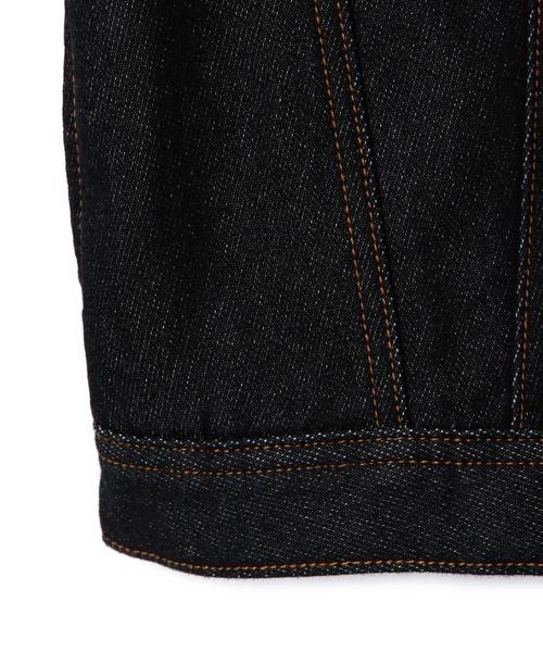 green label relaxing(グリーンレーベルリラクシング)の「ドビーデニムジャケット◆(デニムジャケット・キッズ・ネイビー・115/105/135/95/125)」の2枚目の写真