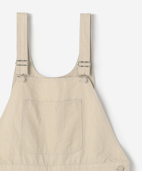 ORCIVAL（オーシバル）の「ORCIVAL | ショートオーバーオール WOMEN（サロペット/オーバーオール・レディース・ベージュ/ブラック・1）」の4枚目の写真