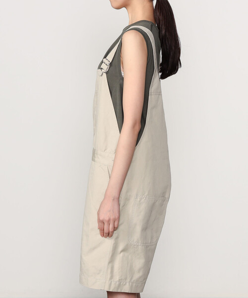 ORCIVAL（オーシバル）の「ORCIVAL | ショートオーバーオール WOMEN（サロペット/オーバーオール・レディース・ベージュ/ブラック・1）」の6枚目の写真