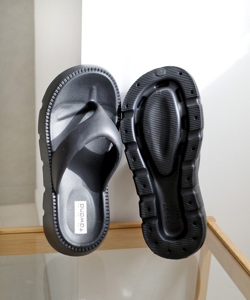 AmiAmi（アミアミ）の「軽量厚底！トングプラットフォームサンダル /ビーチサンダル（サンダル・レディース・ピンク/グリーン/アイボリー/ホワイト/ブラック・36-37/38-39/40-41）」の18枚目の写真