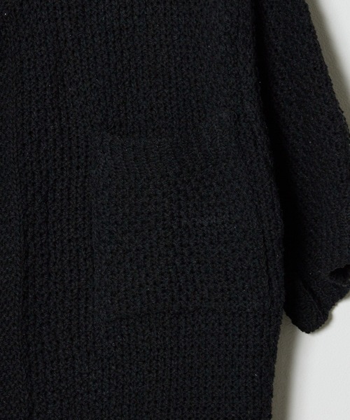 Theater code(シアターコード)の「▲knit short sleeve shirt / ニット 半袖 シャツ(シャツ/ブラウス・メンズ・ブラック/ホワイト・3/2)」の17枚目の写真