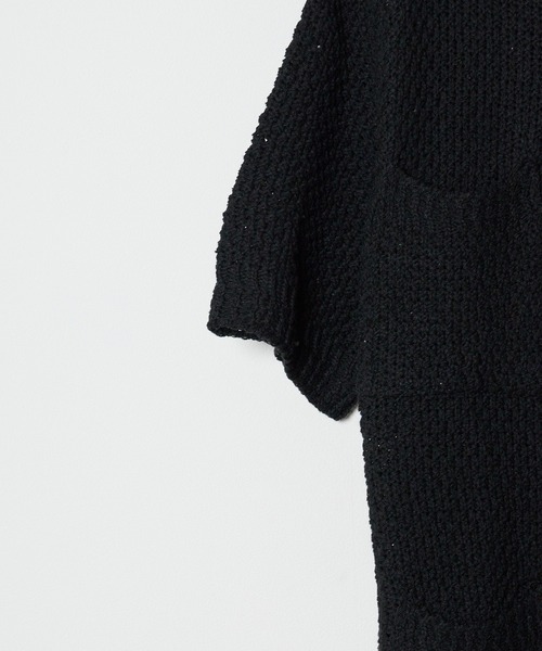 Theater code(シアターコード)の「▲knit short sleeve shirt / ニット 半袖 シャツ(シャツ/ブラウス・メンズ・ブラック/ホワイト・3/2)」の18枚目の写真