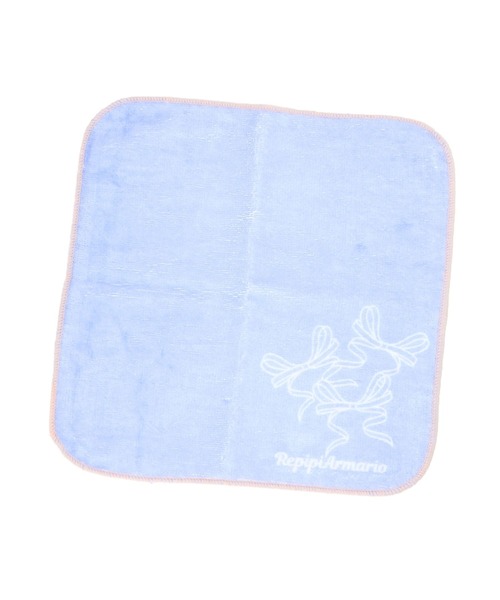 repipi armario（レピピ アルマリオ）の「リボンハンカチタオル（ハンカチ/ハンドタオル・キッズ・ラベンダー/ホワイト/ピンク・FREE）」の3枚目の写真