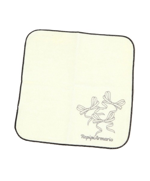 repipi armario（レピピ アルマリオ）の「リボンハンカチタオル（ハンカチ/ハンドタオル・キッズ・ラベンダー/ホワイト/ピンク・FREE）」の2枚目の写真