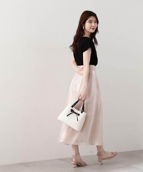 PROPORTION BODY DRESSING（プロポーションボディドレッシング）の「ハートカットフレンチスリーブニット / 1214170422（ニット/セーター・レディース・ブラック/ホワイト系その他/レッド/ブルー系その他・FREE）」の6枚目の写真