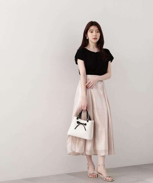 PROPORTION BODY DRESSING（プロポーションボディドレッシング）の「ハートカットフレンチスリーブニット / 1214170422（ニット/セーター・レディース・ブラック/ホワイト系その他/レッド/ブルー系その他・FREE）」の7枚目の写真