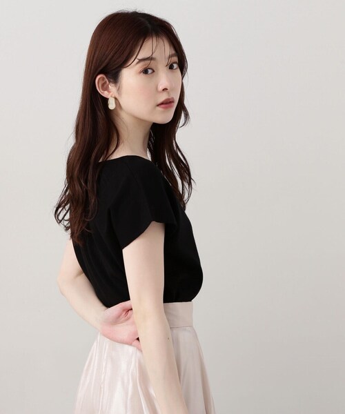 PROPORTION BODY DRESSING（プロポーションボディドレッシング）の「ハートカットフレンチスリーブニット / 1214170422（ニット/セーター・レディース・ブラック/ホワイト系その他/レッド/ブルー系その他・FREE）」の8枚目の写真