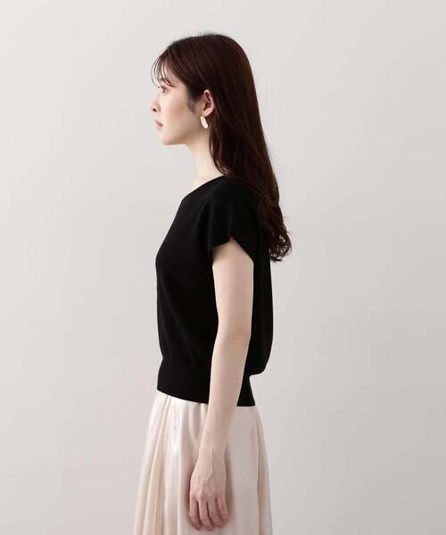 PROPORTION BODY DRESSING（プロポーションボディドレッシング）の「ハートカットフレンチスリーブニット / 1214170422（ニット/セーター・レディース・ブラック/ホワイト系その他/レッド/ブルー系その他・FREE）」の10枚目の写真