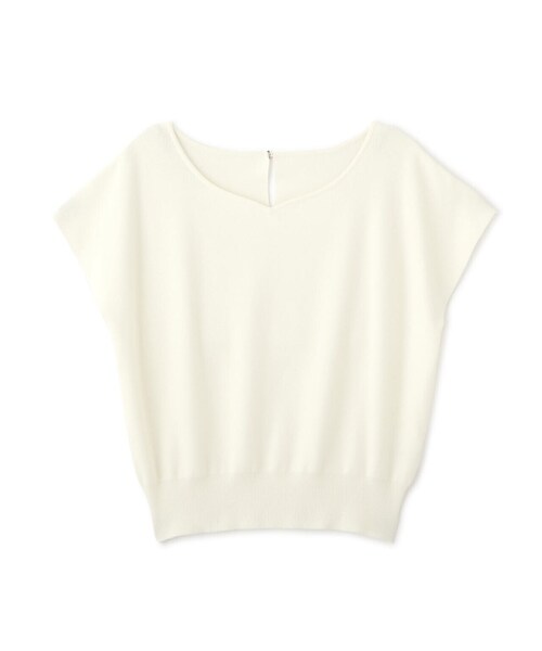 PROPORTION BODY DRESSING（プロポーションボディドレッシング）の「ハートカットフレンチスリーブニット / 1214170422（ニット/セーター・レディース・ブラック/ホワイト系その他/レッド/ブルー系その他・FREE）」の21枚目の写真