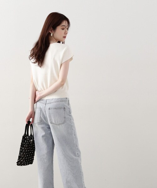 PROPORTION BODY DRESSING（プロポーションボディドレッシング）の「ハートカットフレンチスリーブニット / 1214170422（ニット/セーター・レディース・ブラック/ホワイト系その他/レッド/ブルー系その他・FREE）」の17枚目の写真