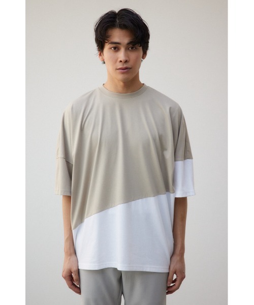 AZUL by moussy(アズールバイマウジー)の「スイッチングバイカラートップス(Tシャツ/カットソー・メンズ・ブラック系その他2/ベージュ系その他/ブラック系その他・FREE)」の20枚目の写真