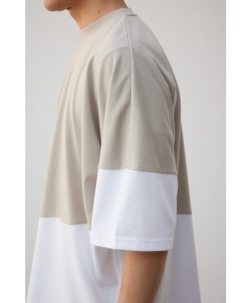 AZUL by moussy(アズールバイマウジー)の「スイッチングバイカラートップス(Tシャツ/カットソー・メンズ・ブラック系その他2/ベージュ系その他/ブラック系その他・FREE)」の16枚目の写真