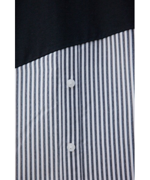 AZUL by moussy(アズールバイマウジー)の「スイッチングバイカラートップス(Tシャツ/カットソー・メンズ・ブラック系その他2/ベージュ系その他/ブラック系その他・FREE)」の5枚目の写真