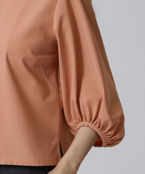 GALLEST（ギャレスト）の「◆【洗える】シャツジャケット（ノーカラージャケット・レディース・カーキ/ライトオレンジ系・38）」の20枚目の写真