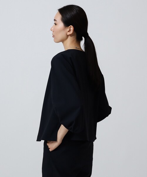 GALLEST（ギャレスト）の「◆【洗える】シャツジャケット（ノーカラージャケット・レディース・カーキ/ライトオレンジ系・38）」の19枚目の写真