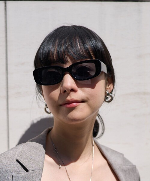 FREAK'S STORE（フリークスストア）の「Casselini/キャセリーニ スクエアアイウエア（サングラス・レディース・ベージュ/ホワイト/ブラック・ONE SIZE）」の7枚目の写真