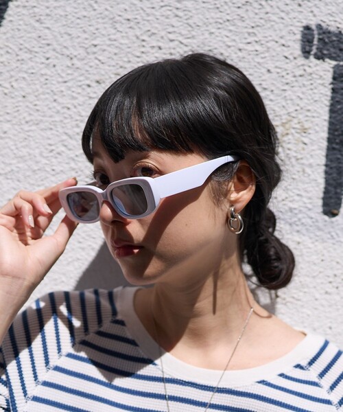 FREAK'S STORE（フリークスストア）の「Casselini/キャセリーニ スクエアアイウエア（サングラス・レディース・ベージュ/ホワイト/ブラック・ONE SIZE）」の10枚目の写真