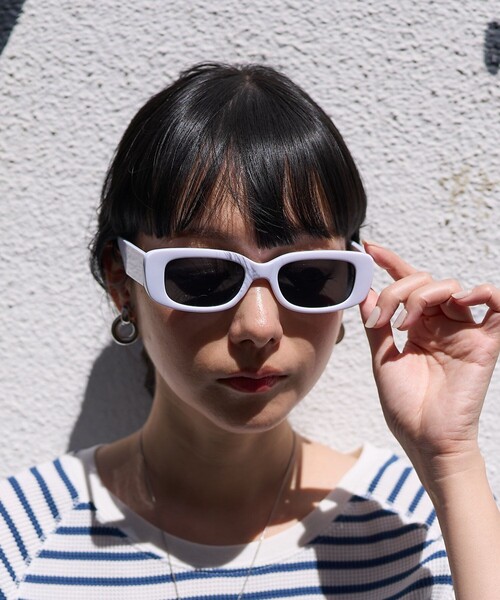 FREAK'S STORE（フリークスストア）の「Casselini/キャセリーニ スクエアアイウエア（サングラス・レディース・ベージュ/ホワイト/ブラック・ONE SIZE）」の6枚目の写真