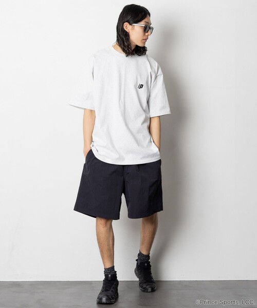 PRINCE（プリンス）の「prince/プリンス Prince TENNIS BALL バックプリント クルーネック 半袖Tシャツ/ワンポイントロゴ（Tシャツ/カットソー・メンズ・ホワイト/グリーン/グレー/チャコールグレー・MEDIUM/LARGE）」の7枚目の写真